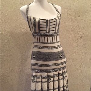 Zac Posen Nautical Halter Knit Dress